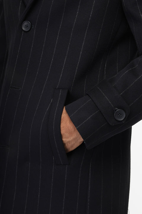 Regular Fit Coat Dark Blue