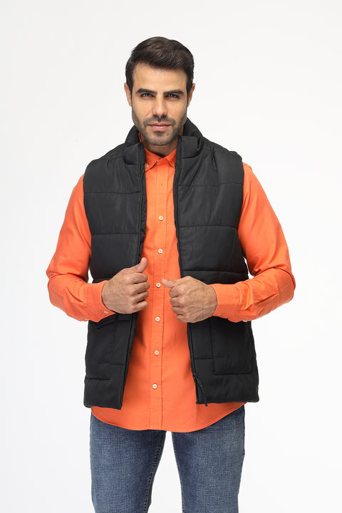 Regular Fit Vest Black