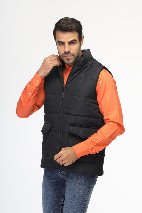 Regular Fit Vest Black