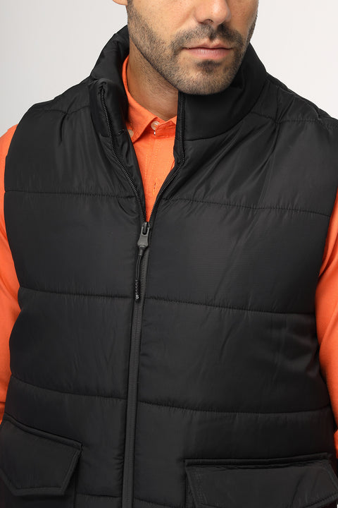 Regular Fit Vest Black
