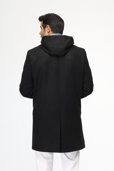 Regular Fit Coat Black