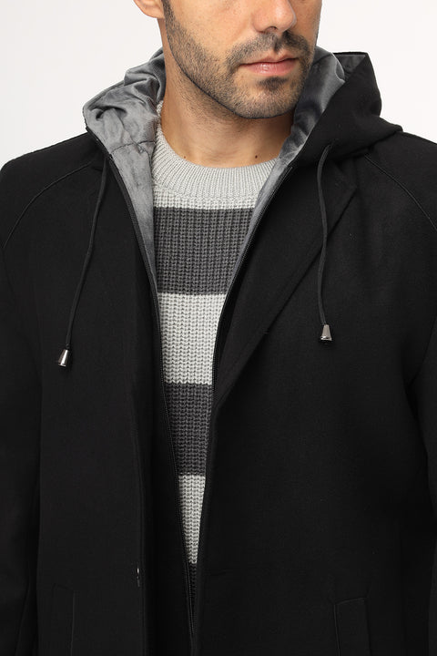 Regular Fit Coat Black