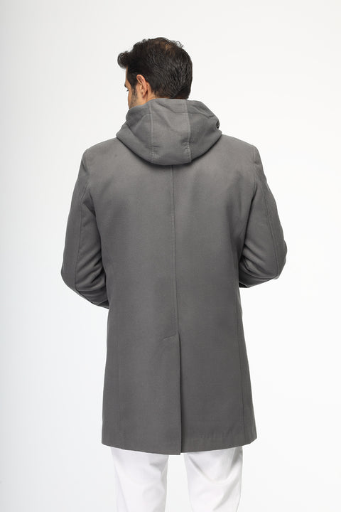 Regular Fit Coat Gray