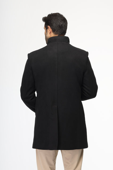 Regular Fit Coat Black