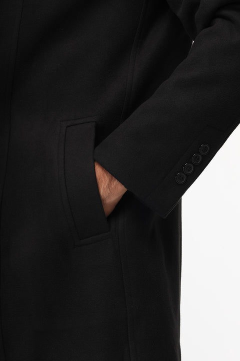 Regular Fit Coat Black
