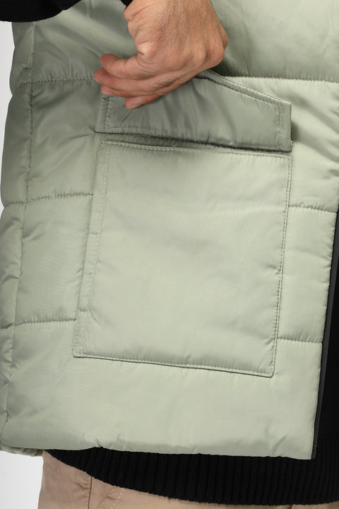Regular Fit Vest Light Green