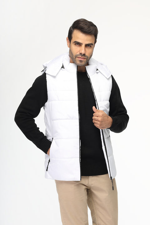Regular Fit Vest White