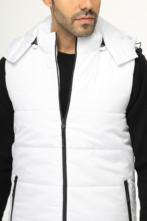 Regular Fit Vest White