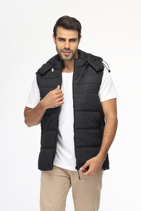 Regular Fit Vest Black
