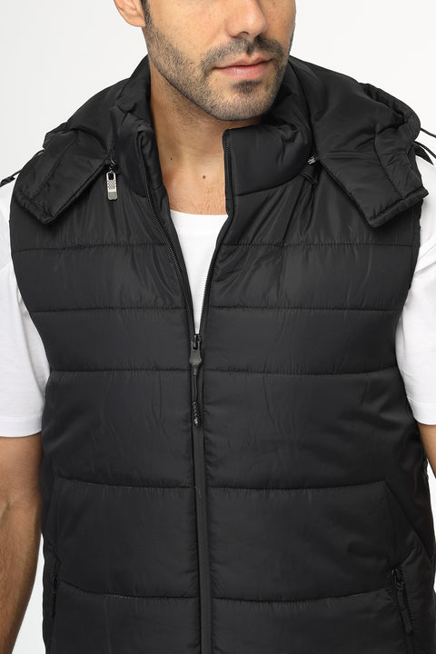 Regular Fit Vest Black