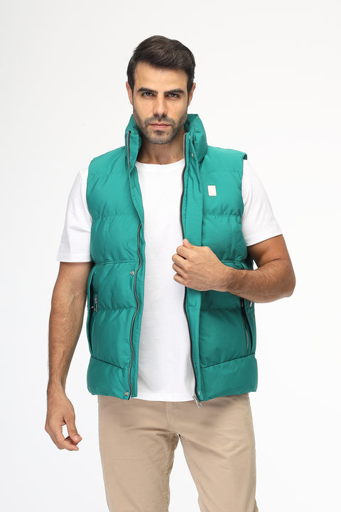 Slim Fit Vest Light Green