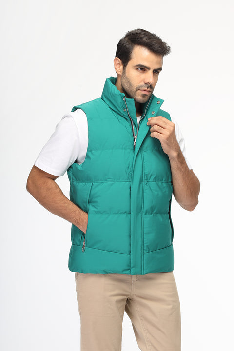 Slim Fit Vest Light Green