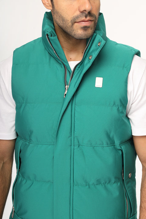 Slim Fit Vest Light Green