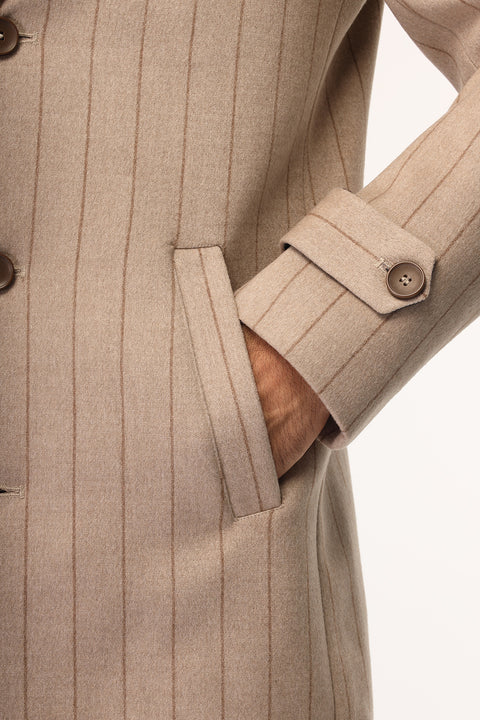 Regular Fit Coat Beige