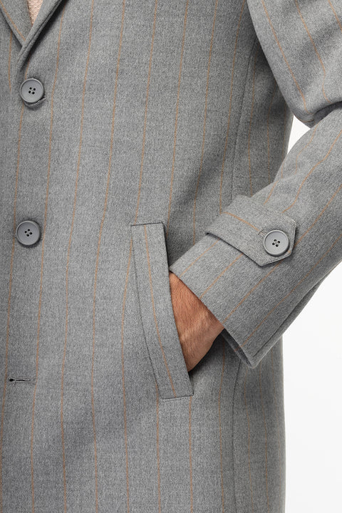 Regular Fit Coat Gray