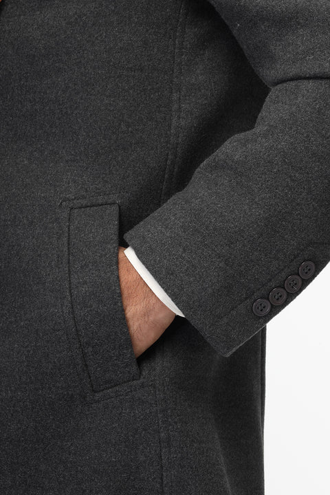 Regular Fit Coat Gray