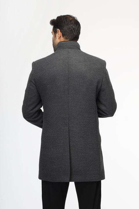 Regular Fit Coat Gray