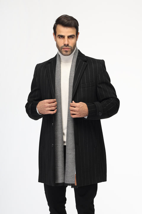 Regular Fit Coat Black