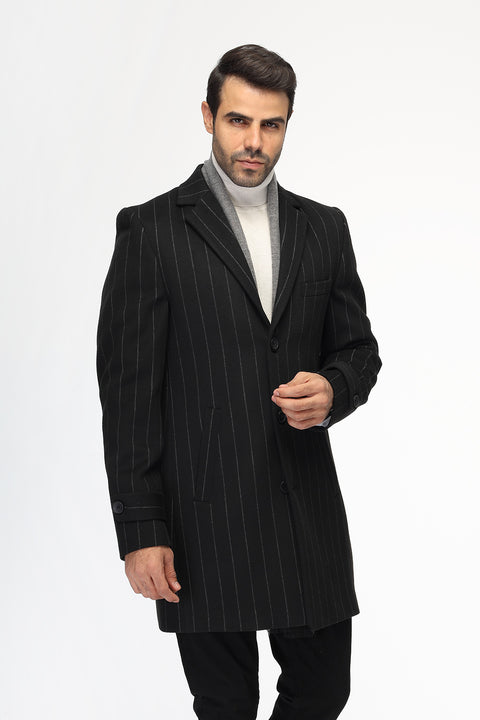 Regular Fit Coat Black