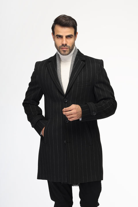 Regular Fit Coat Black