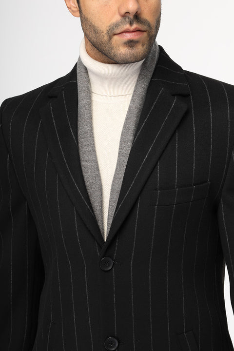 Regular Fit Coat Black