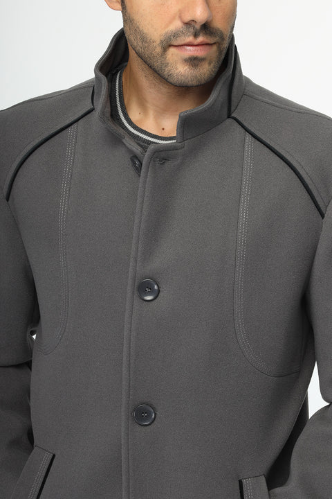 Regular Fit Coat Gray