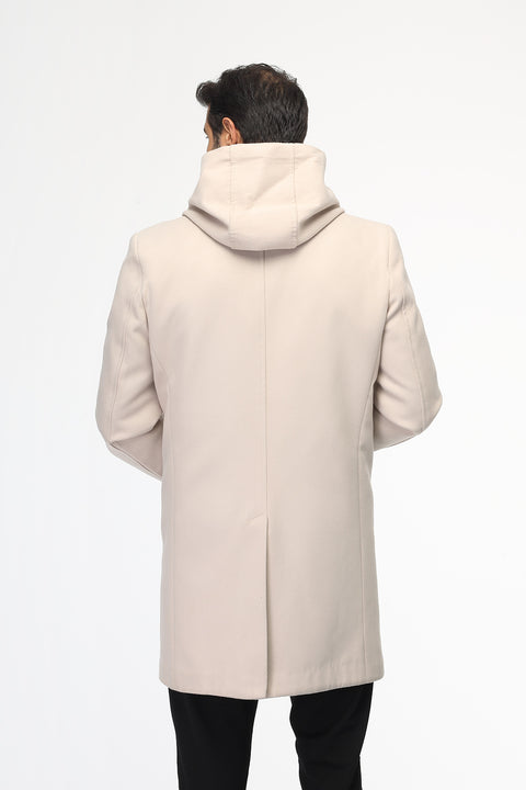 Regular Fit Coat Beige