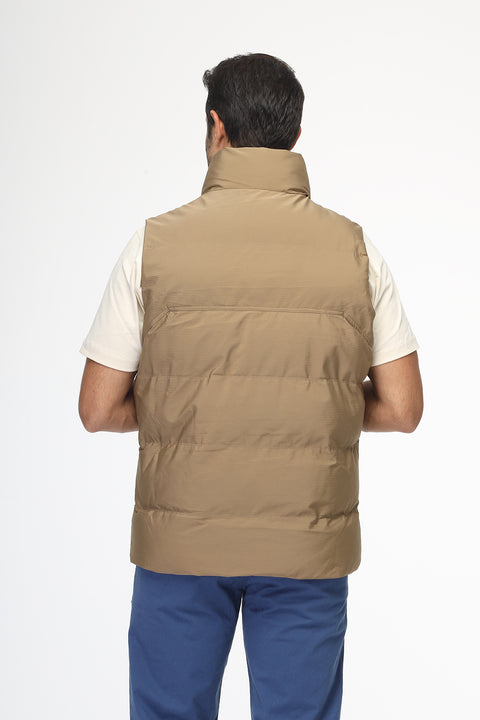 Slim Fit Vest Beige