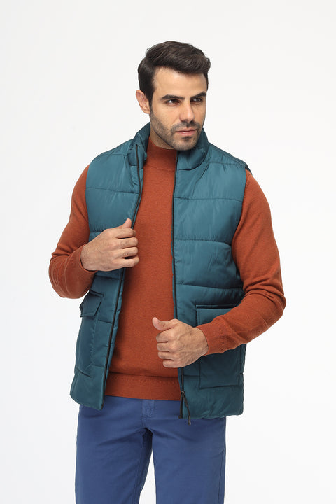 Regular Fit Vest Green