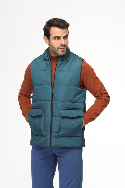 Regular Fit Vest Green