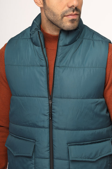 Regular Fit Vest Green