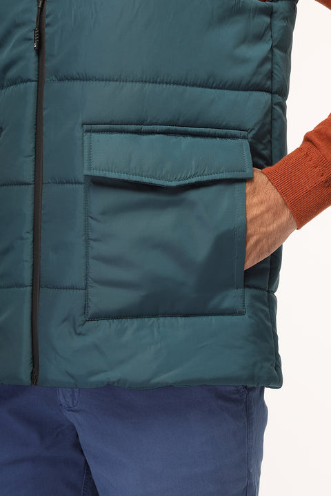 Regular Fit Vest Green