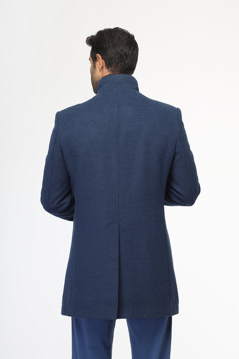 Regular Fit Coat Blue