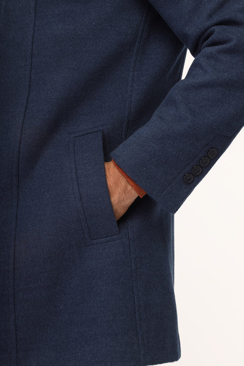 Regular Fit Coat Blue