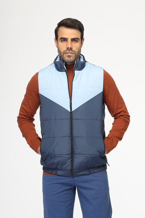Regular Fit Vest Light Blue