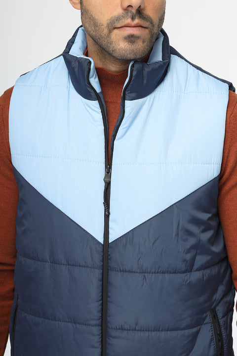 Regular Fit Vest Light Blue