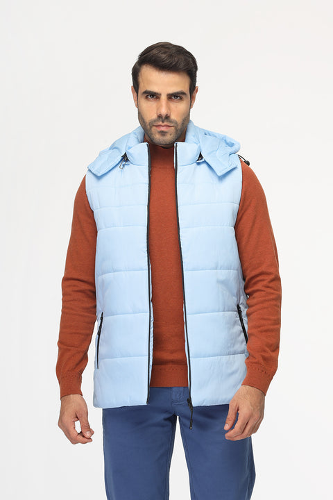 Regular Fit Vest Light Blue