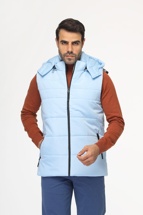 Regular Fit Vest Light Blue