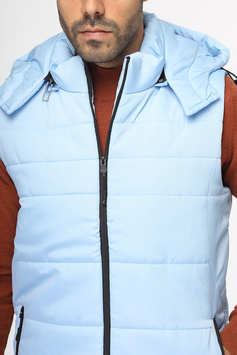 Regular Fit Vest Light Blue