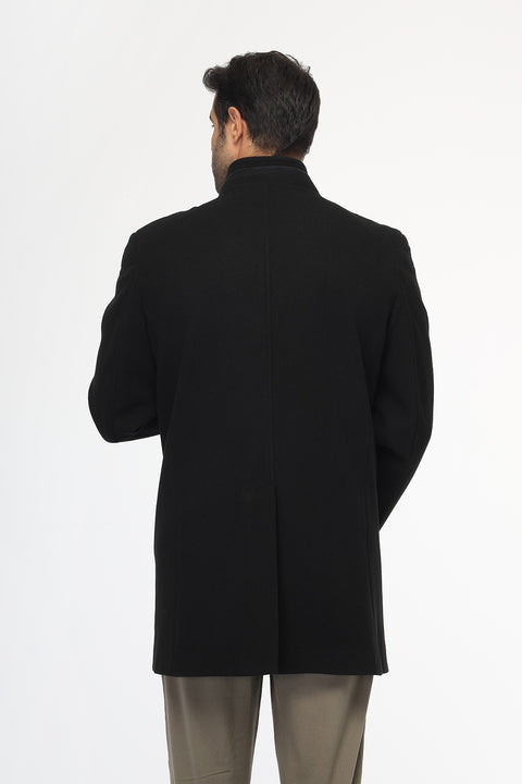 Regular Fit Coat Black