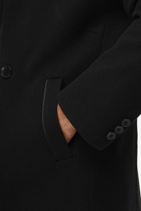 Regular Fit Coat Black