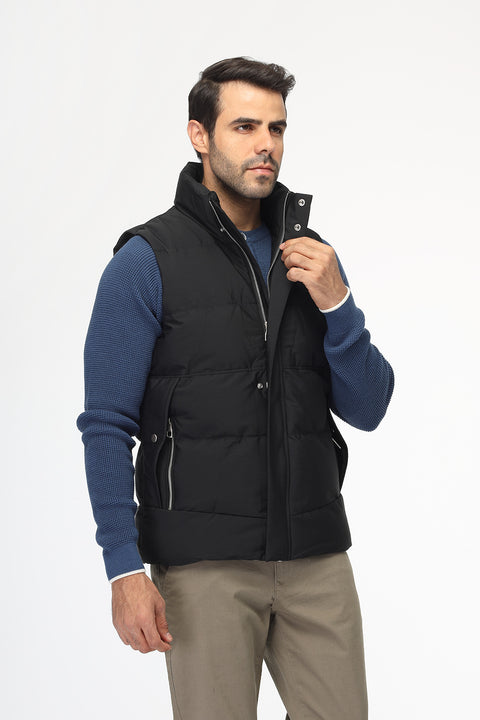 Slim Fit Vest Black