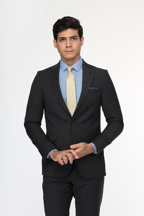 Slim Fit Suit Gray