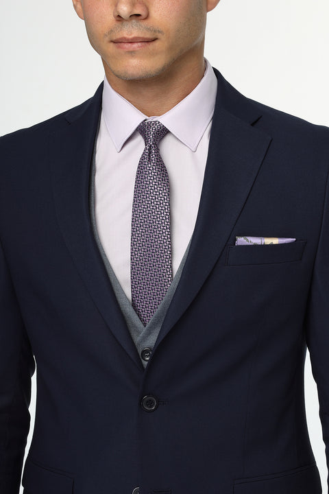 Slim Fit Suit Dark Blue