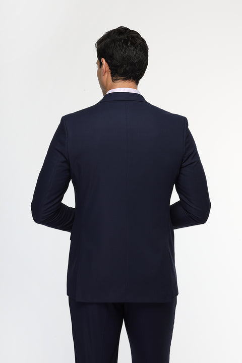 Slim Fit Suit Dark Blue