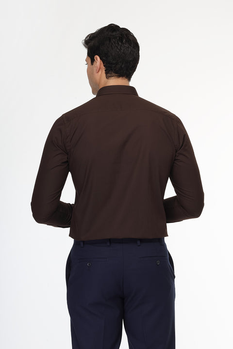 Classic Shirt Slim fit Brown