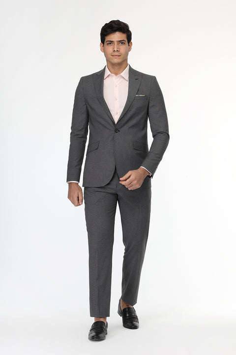 Slim Fit Suit Gray