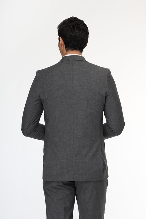Slim Fit Suit Gray