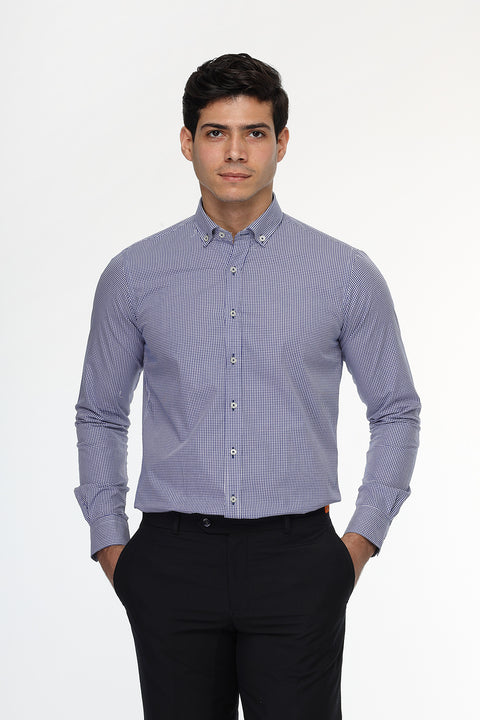 Slim Fit Shirt Dark Blue