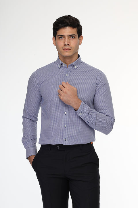 Slim Fit Shirt Dark Blue